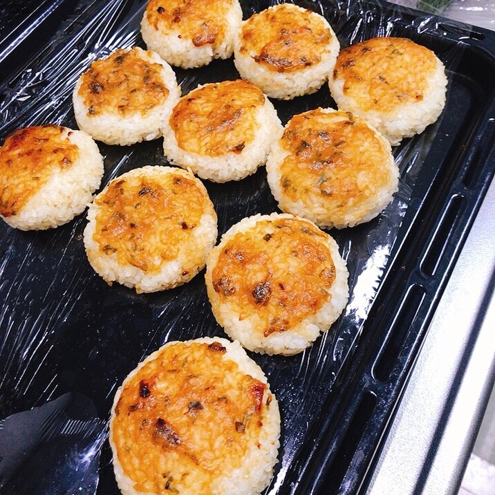 お弁当にも！ネギ味噌焼きおにぎり